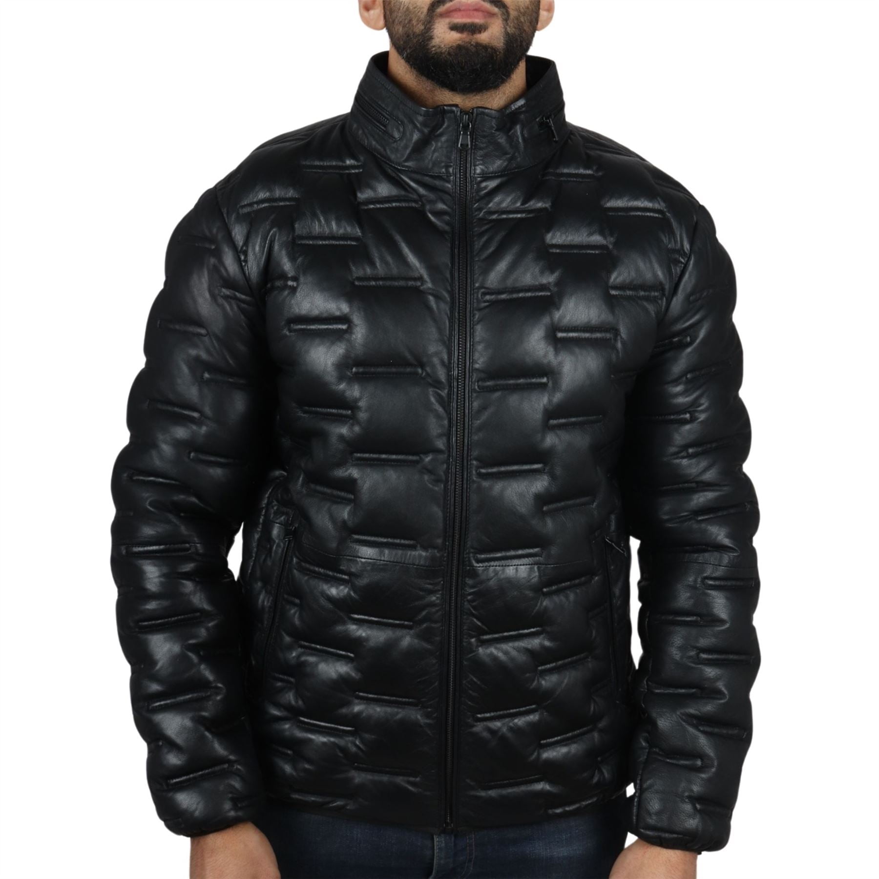 ジャケット・アウター COSYHARU Willnut Leather Padding jacket Amazon.com: HOURVNEI Men Blue Leather Jackets and Coats