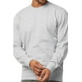 thumbnail image 1 of Men's Pullover Crew Neckline Lightweight Fleece Sweatshirts, Heather Grey XL, 1 of 3
