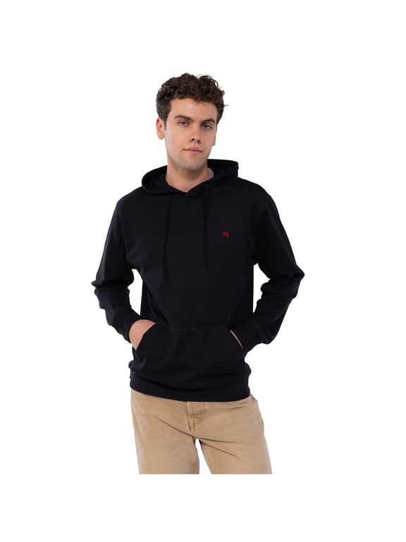Men's Pullover Hooded Sweatshirt - Black - L