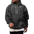 thumbnail image 1 of Men’s Pullover Hoodie Christmas Tree Print Long Sleeve Casual Hooded Sweatshirt Loose Fit Holiday Graphic Top Dark Gray XL, 1 of 4