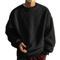 thumbnail image 1 of Men's Pullover Sweatshirt Comfortable Long Sleeve Outwear Casual Sporty Top for Fall and Winter Versatile Solid Color Athletic Clothing, 1 of 6