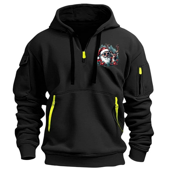 Christmas Adult Fleece Hoodie Sweatshirt Men Blazer Hoodie Casual Blazer Slim Fit Black Hoodies V Neck Puffer Hoodie No Hood Young Adult Fashion