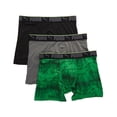 thumbnail image 1 of Men's Puma 15532 Sportstyle Vibrant Tie Dye Boxer Brief - 3 Pack (Green Tie Dye/Black S), 1 of 1