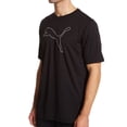 thumbnail image 1 of Men's Puma 589328T Tall Man Performance T-Shirt (Puma Black/Puma White MT), 1 of 5