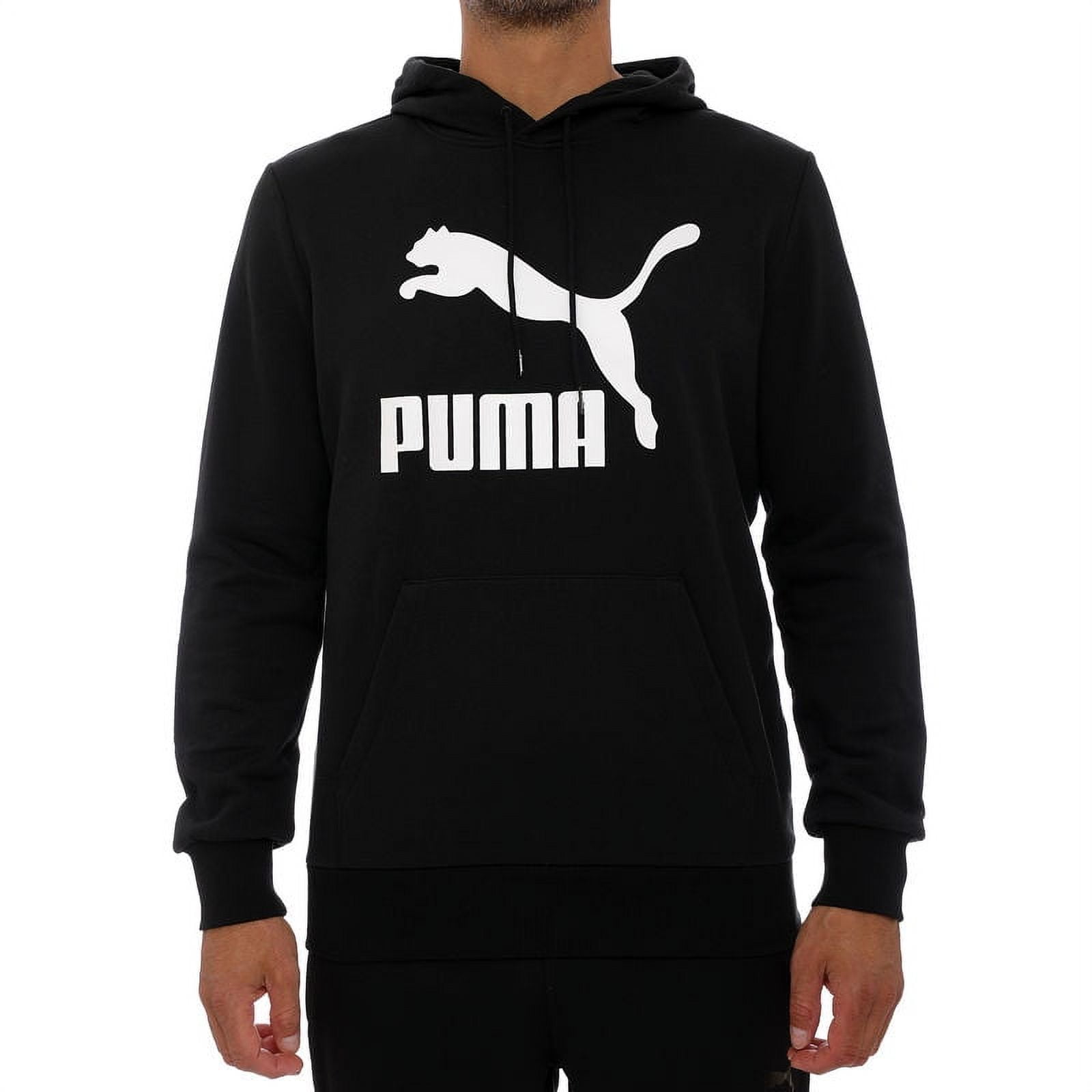 Men's Puma Black Classics Logo Hoodie - 3XL