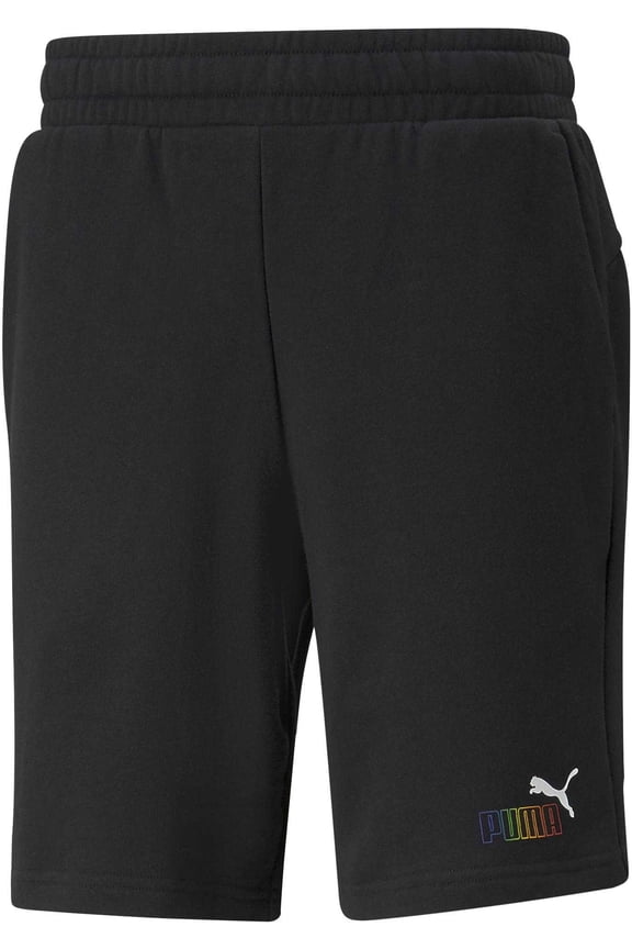Men's Puma Black ESS+ Rainbow 9" TR Shorts - M