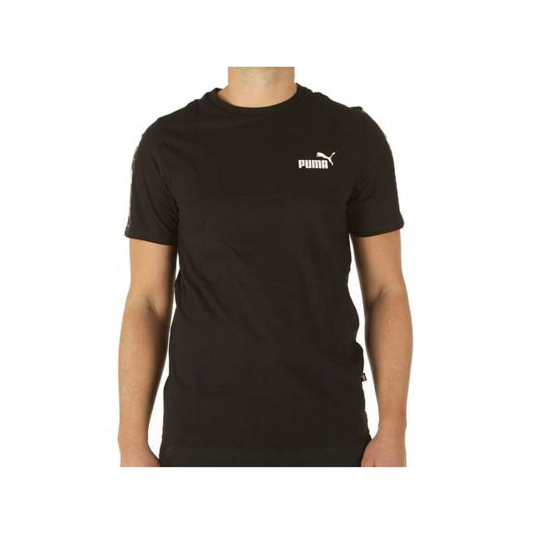 Men\'s Puma Black ESS+ Tape T-Shirt - L