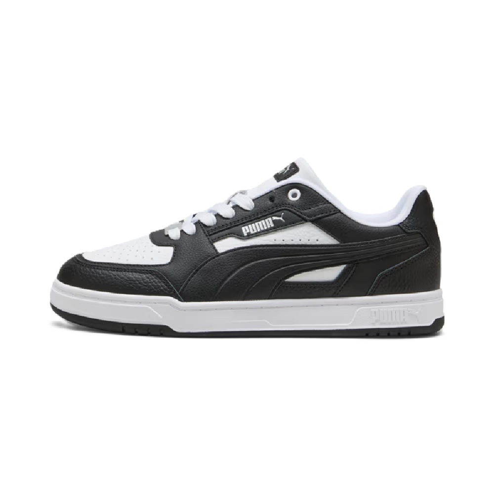 Puma Caven III Plus para hombre, Blanco-Negro Puma-Plata (404490 03) - 9.5
