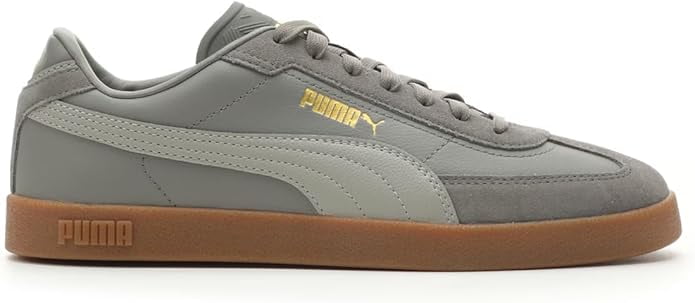 Men's Puma Club II Era Cast Iron-Gray-Puma Gold (397447 12