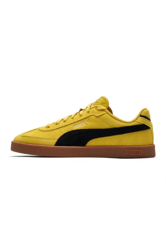 Men's Puma Club II Era Suede Dazzling Yellow-Puma Black (400717 29) - 11