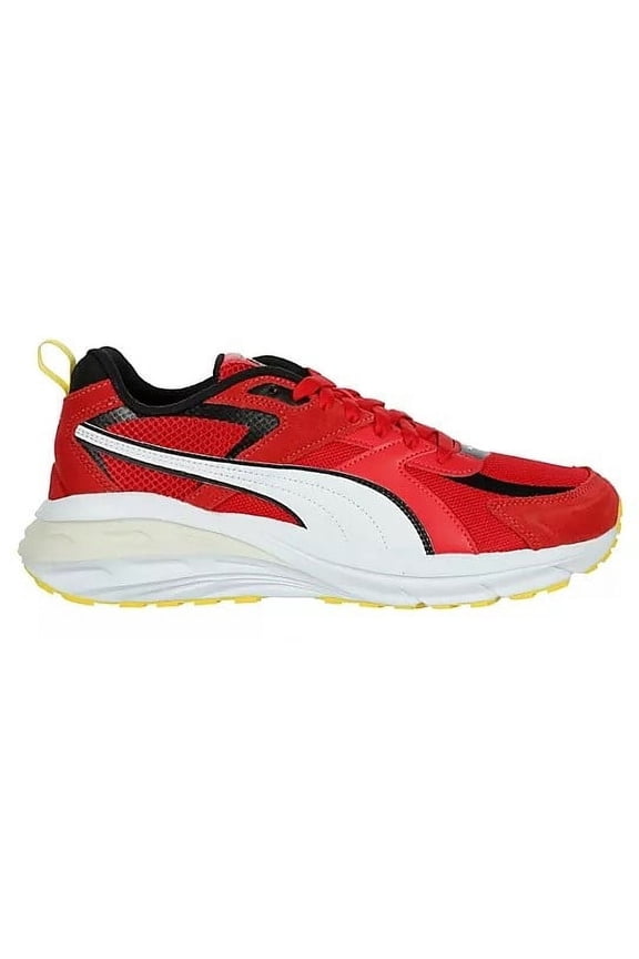 Men's Puma Ferrari Hypnotic LS R Corsa-P White-Speed Yellow (308310 04) - 7.5