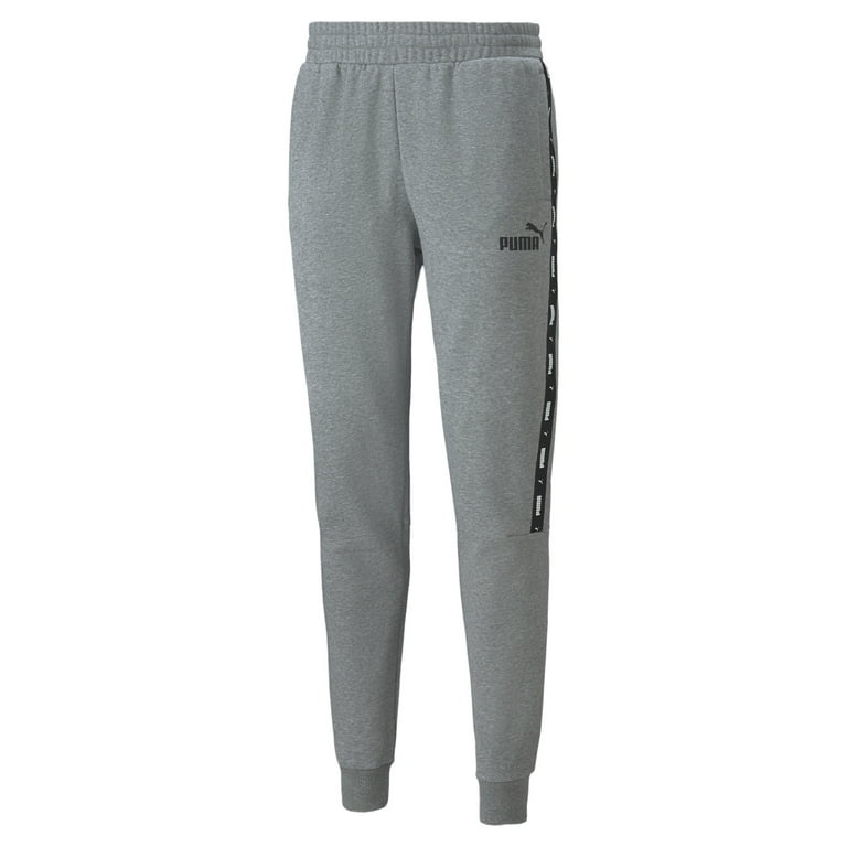 Men s Puma Medium Gray Heather ESS Tape Sweatpants XL Walmart