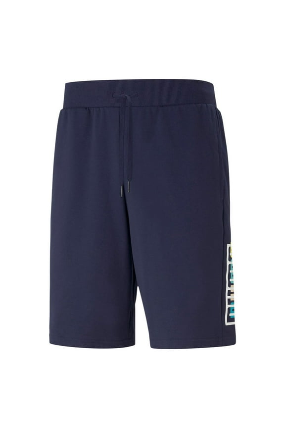 Men's Puma Peacoat Summer Court Graphic Shorts - XS