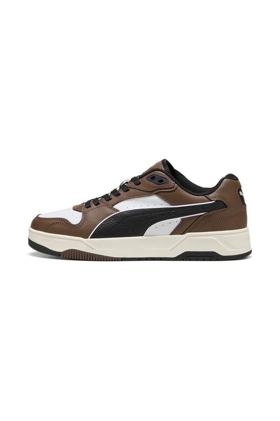Men's Puma RBD Break Low Puma White-Black-Flat Bronze (402586 08) - 8.5