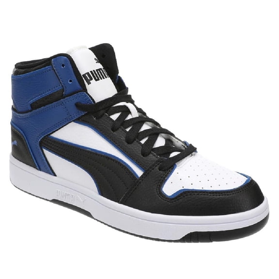 Men's Puma Rebound Layup Outlined Puma White-Puma Black-Clyde Royal (403921 02) - 8
