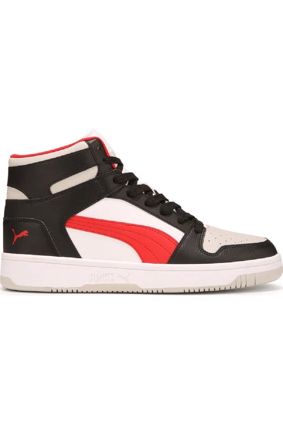 Men's Puma Rebound Layup RCL Black-Red-Cool Light Gray (401964 20) - 11