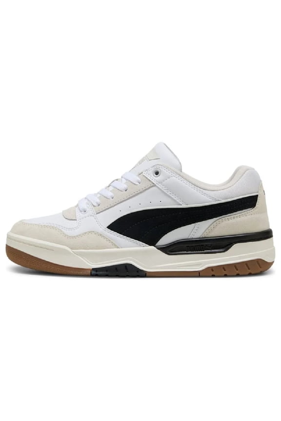 Men's Puma Rebound Retro SD White-Black-Feather Gray (400214 01) - 13