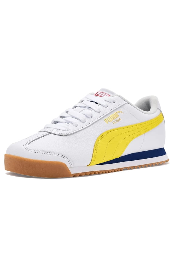 Men's Puma Roma 24 Match Puma White-Lemon Meringue-Blue Jewel (405943 02) - 12