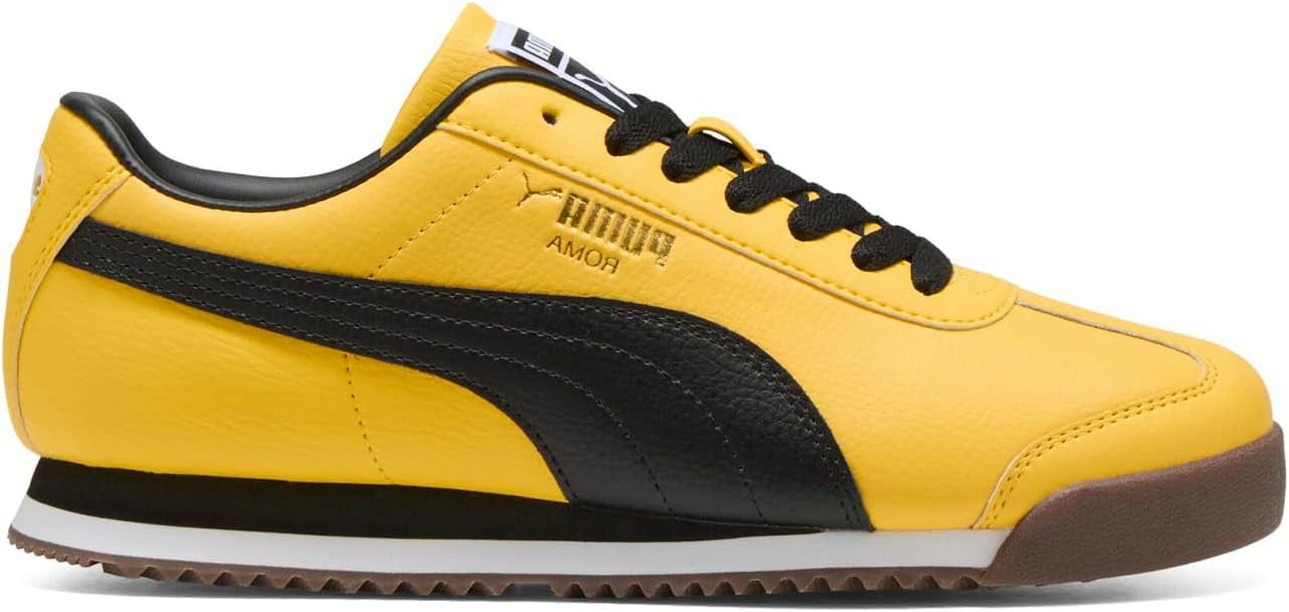 Zapatillas Puma Roma 24 Standard para hombre, Amarillo Soleado-Negro Puma (396868 13) - 7.5