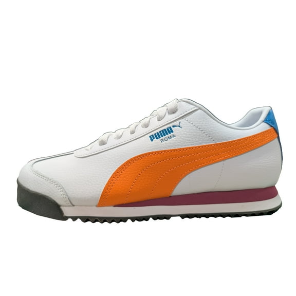 Men's Puma Roma Standard Puma White-Orange Glo (396868 18) - 8