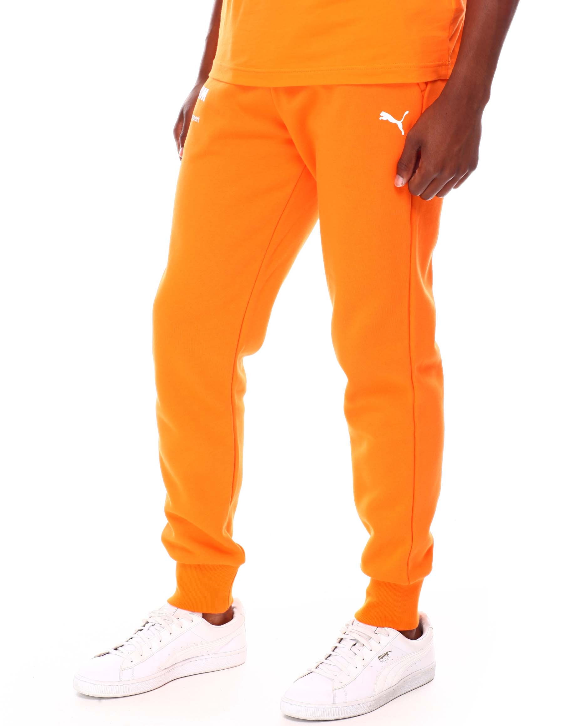 Men s Puma Vibrant Orange BMW MMS ESS Sweatpants L Walmart
