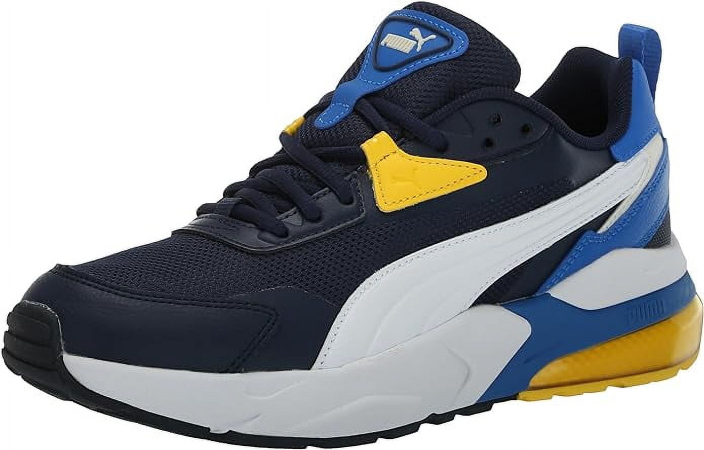 Men's Puma Vis2K Club Navy-Puma White-Yellow - 8.5