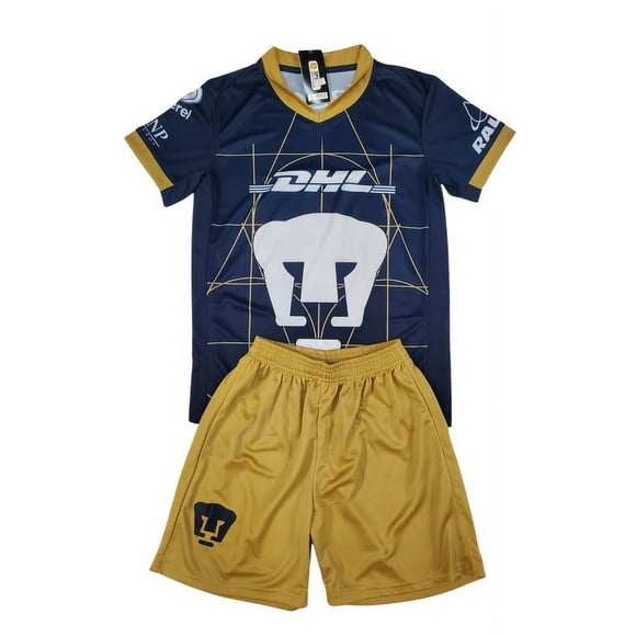 Men's Pumas Away Soccer Set - Playera y Short de Pumas Visita - Small