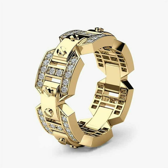 Men's Punk Style Creative Copper Ring