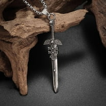 Men's Punk Style Sword Pendant Necklace