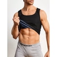 thumbnail image 1 of Men's Pure Color Abdomen Control Elastic Body Shaper Sweat Vest, 1 of 5