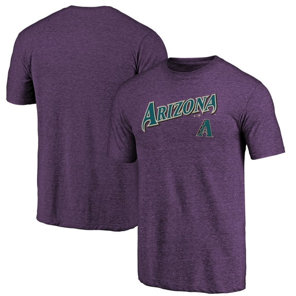 Men's Purple Arizona Diamondbacks Cooperstown Series Sweep Tri-Blend T-Shirt