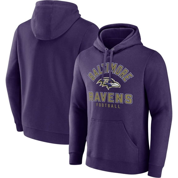 Men's  Purple Baltimore Ravens Between the Pylons Pullover Hoodie