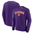 thumbnail image 1 of Men's  Purple Clemson Tigers Campus Fleece Pullover Sweatshirt, 1 of 3