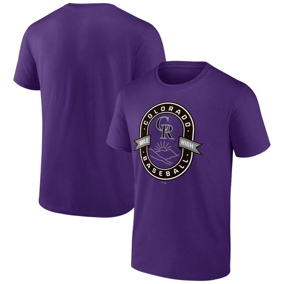 Men's Purple Colorado Rockies Glory Bound Mile high T-Shirt