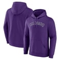 thumbnail image 1 of Men's Purple Colorado Rockies Official Wordmark Pullover Hoodie, 1 of 3