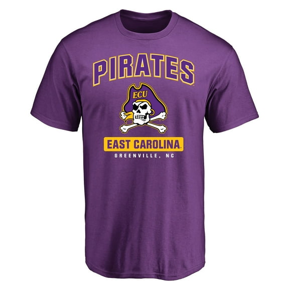 Men's Purple East Carolina Pirates Campus Icon T-Shirt