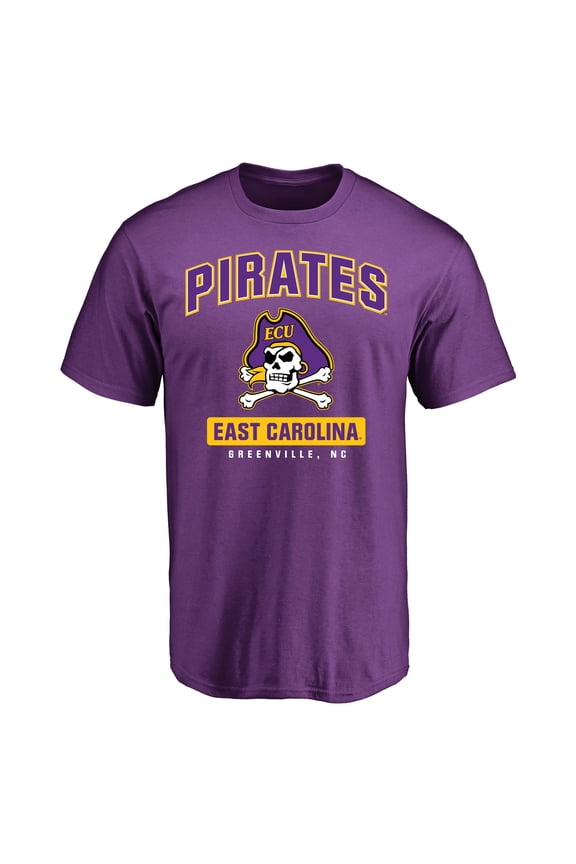 Men's Purple East Carolina Pirates Campus Icon T-Shirt