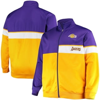 WEAR by Erin Andrews Women's Purple Los Angeles Lakers Pieced Quarter-Zip  Hoodie Jacket