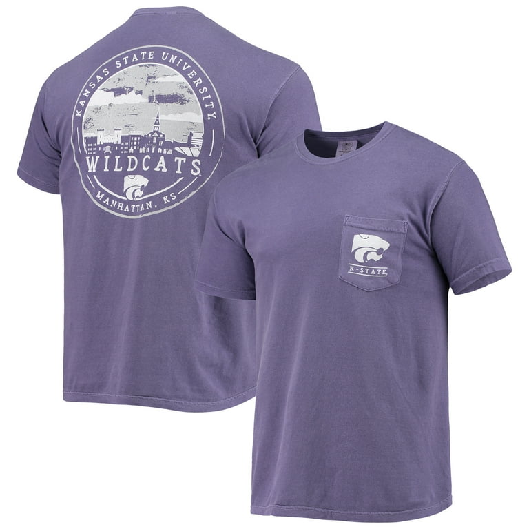 Men's Purple Kansas State Wildcats Circle Campus Scene T-Shirt