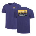 thumbnail image 1 of Men's Purple LSU Tigers Striped Campus Skyline T-Shirt, 1 of 3