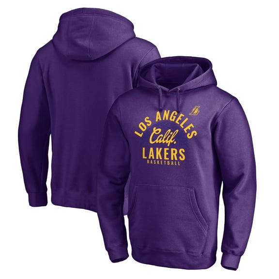 Men's Purple Los Angeles Lakers Hometown Collection Post Up Pullover Hoodie