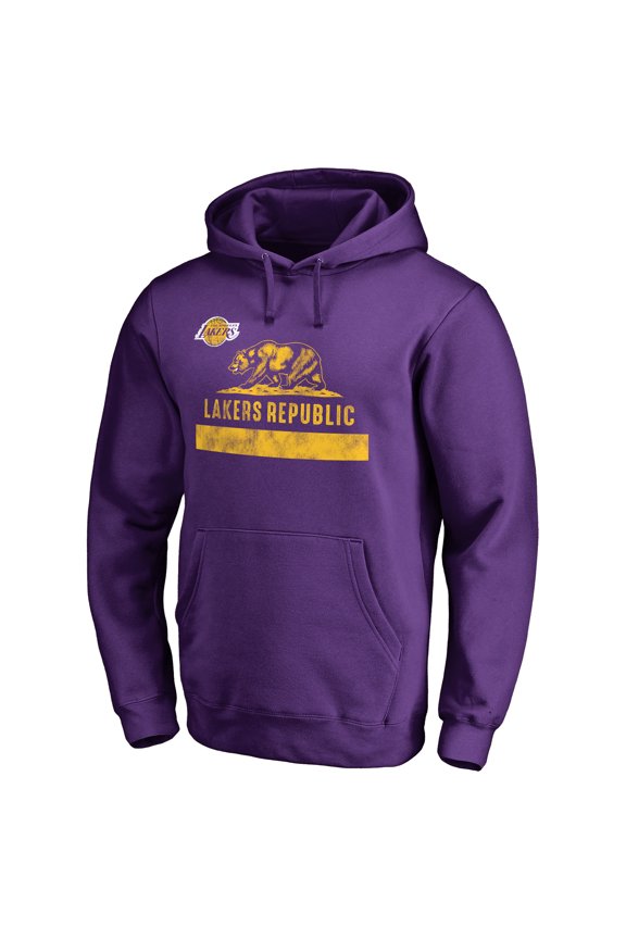 Men's Purple Los Angeles Lakers Lakers Republic Hometown Collection Pullover Hoodie