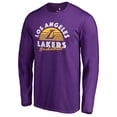 thumbnail image 1 of Men's Purple Los Angeles Lakers Sundown Hometown Collection Long Sleeve T-Shirt, 1 of 3