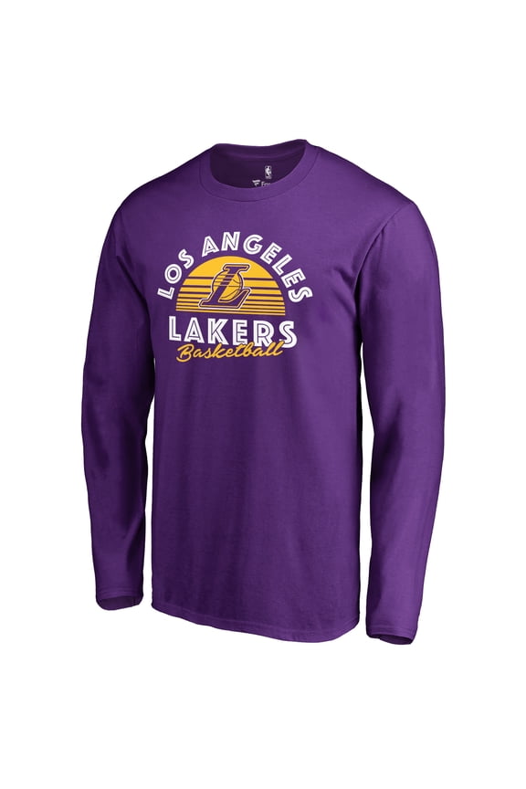 Men's Purple Los Angeles Lakers Sundown Hometown Collection Long Sleeve T-Shirt