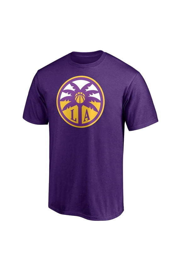 Men's Purple Los Angeles Sparks Primary Logo T-Shirt