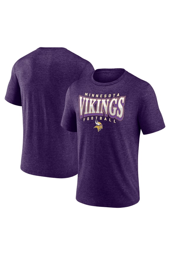 Men's Purple Minnesota Vikings Divided Warp Tri-Blend T-Shirt