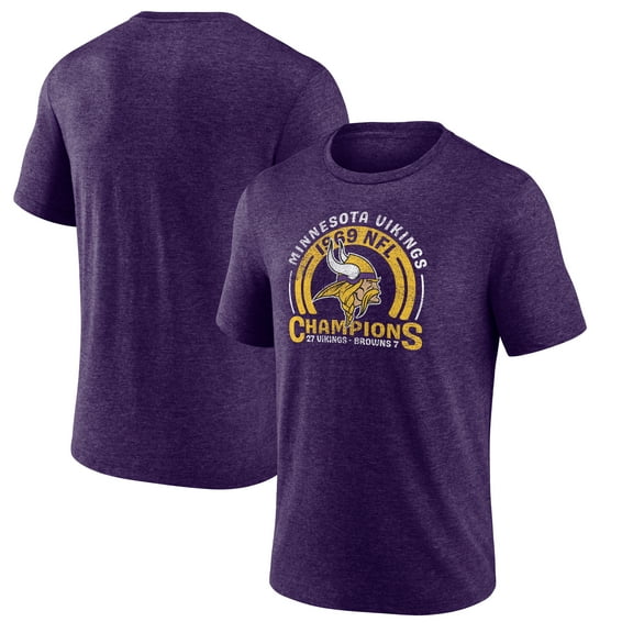 Men's Purple Minnesota Vikings Homtown Old Fashioned Tri-Blend T-Shirt