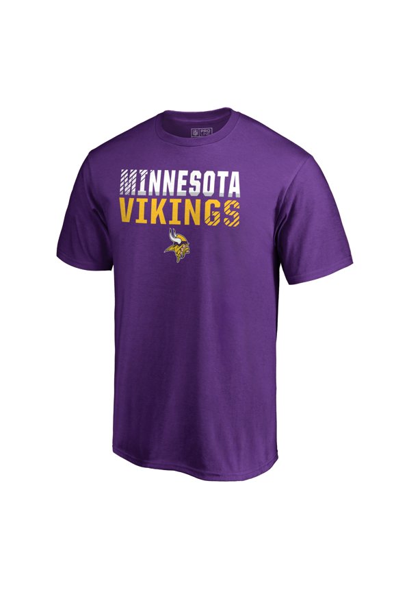 Men's Purple Minnesota Vikings Iconic Collection Fade Out T-Shirt