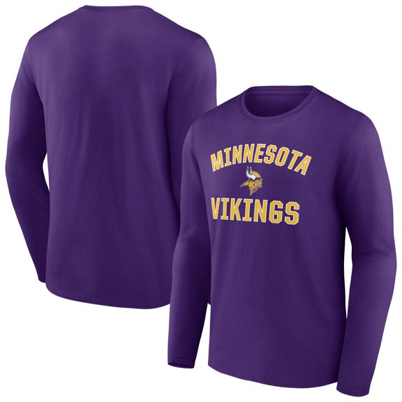 Men's Purple Minnesota Vikings Victory Arch Long Sleeve T-Shirt