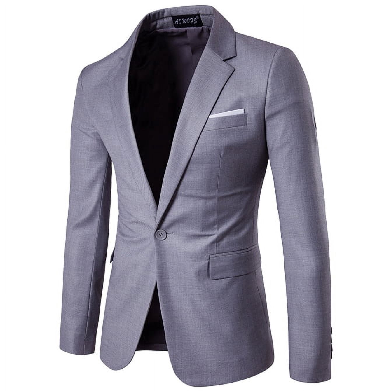 Blazer Homme Slim Fit - Veste De Costume élégante Pour Mariage, Bureau, Soirée